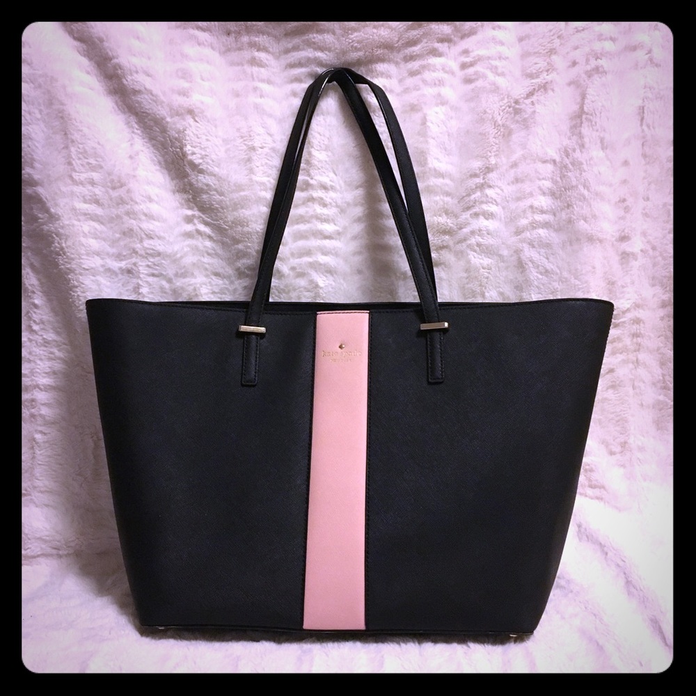 Kate Spade large tote, pink strip